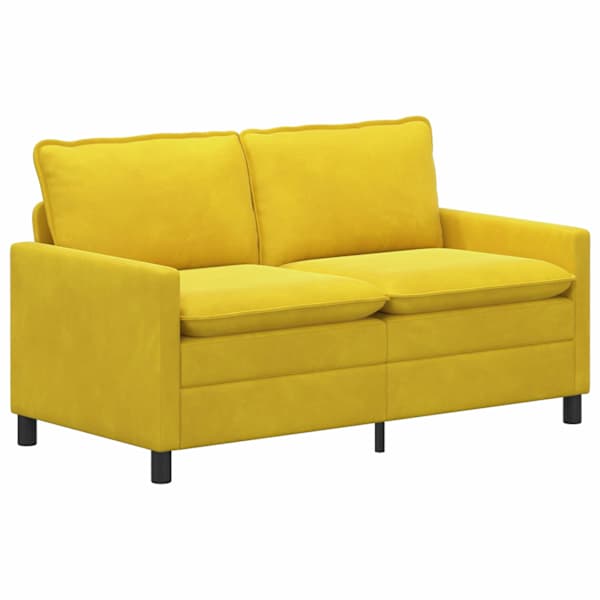vidaXL Diivan Kollane 156 x 81 x 87,5 cm Samet