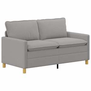 Pohovka Světle šedá 156 x 81 x 87,5 cm Textil - obrázek 2
