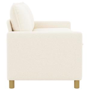 Pohovka Krémová 156 x 81 x 87,5 cm Textil - obrázek 4