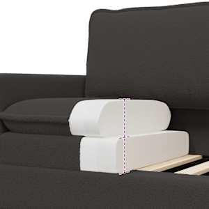 Pohovka Tmavě šedá 156 x 81 x 87,5 cm Textil - obrázek 7