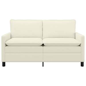 Pohovka Krémová 156 x 81 x 87,5 cm Textil - obrázek 3