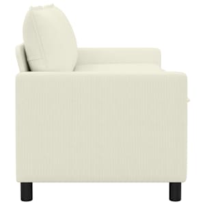 Pohovka Krémová 156 x 81 x 87,5 cm Textil - obrázek 4