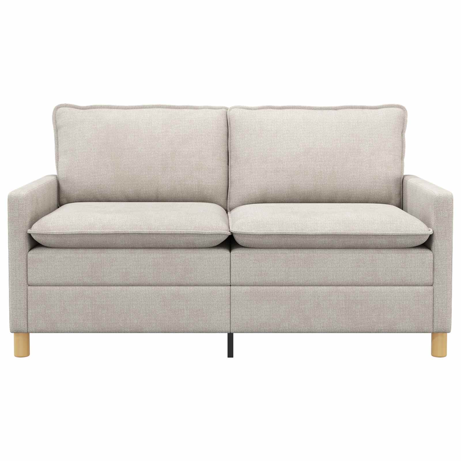 vidaXL Kavč Krem 156 x 81 x 87,5 cm Poliester - slika 3