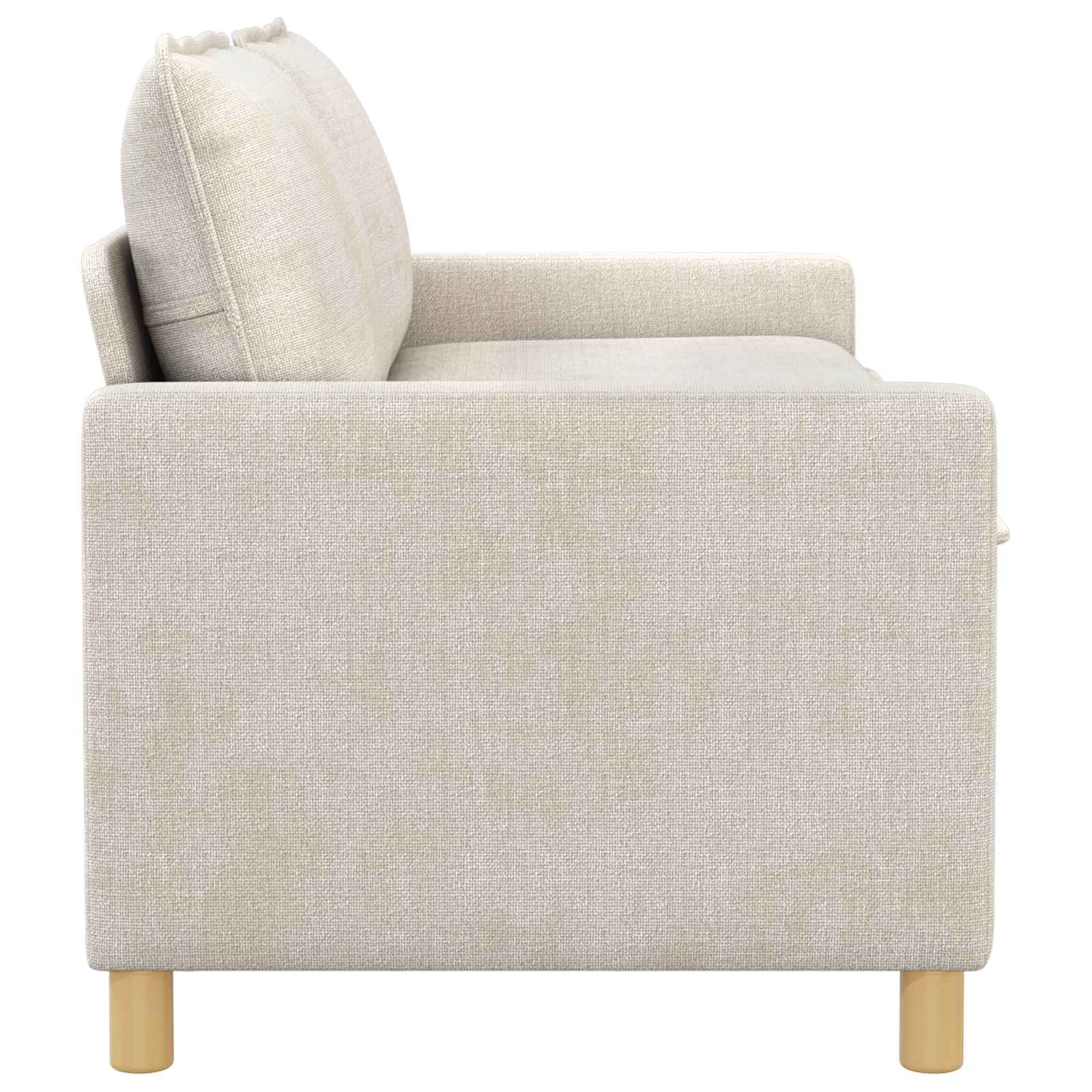 vidaXL Kavč Krem 156 x 81 x 87,5 cm Poliester - slika 4