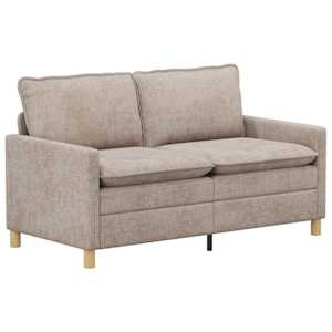 vidaXL Diivan Beež 156 x 81 x 87,5 cm Pol&uuml;ester