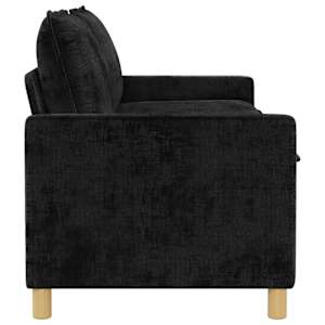 Pohovka Černá 156 x 81 x 87,5 cm Polyester - obrázek 4