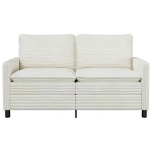 Pohovka Krémová 156 x 81 x 87,5 cm Polyester - obrázek 3