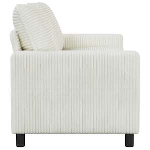 Pohovka Krémová 156 x 81 x 87,5 cm Polyester - obrázek 4