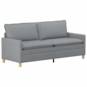Pohovka Světle šedá 196 x 81 x 87,5 cm Textil - obrázek 2