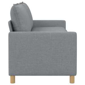 Pohovka Světle šedá 196 x 81 x 87,5 cm Textil - obrázek 4