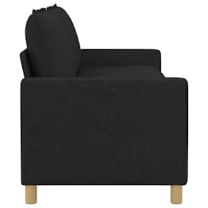 Pohovka Černá 196 x 81 x 87,5 cm Textil - obrázek 4