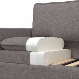 Pohovka Taupe 196 x 81 x 87,5 cm Textil - obrázek 7