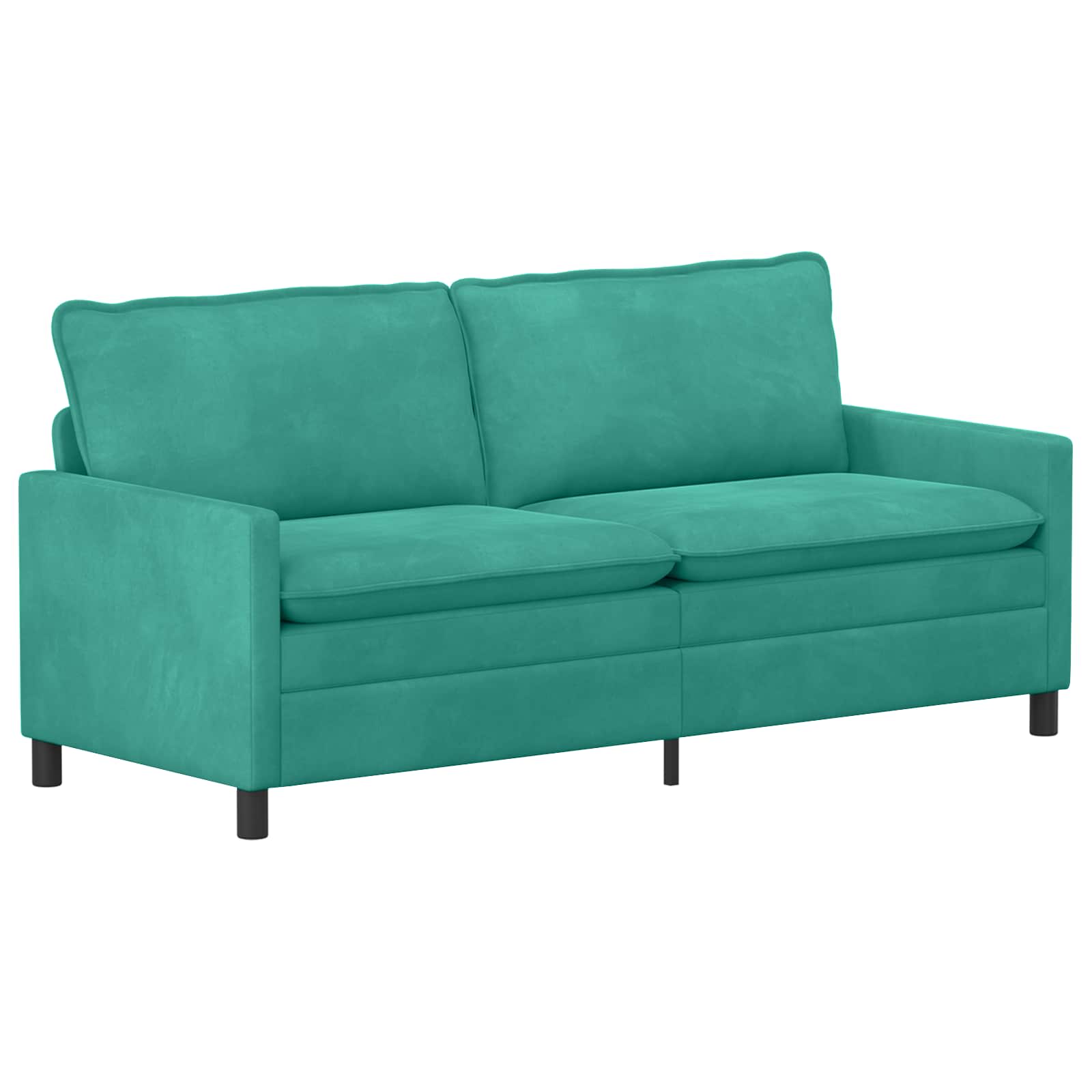 vidaXL Sofa Türkis 196 x 81 x 87,5 cm Samt – Bild 2