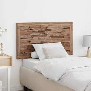 Vzglavje Namestitev na steno Naravna 100 cm Trden tikov les