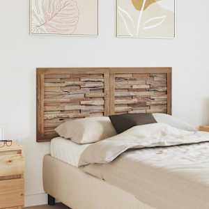 Vzglavje Namestitev na steno Naravna 120 cm Trden tikov les