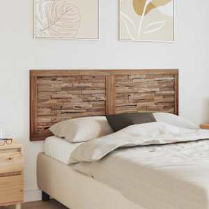 Vzglavje Namestitev na steno Naravna 140 cm Trden tikov les
