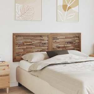 Vzglavje Namestitev na steno Naravna 160 cm Trden tikov les