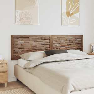 Vzglavje Namestitev na steno Naravna 200 cm Trden tikov les