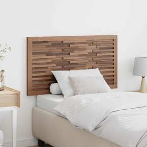 Vzglavje Namestitev na steno Naravna 100 cm Trden tikov les