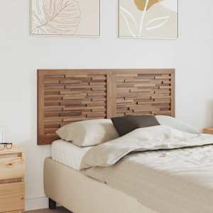 Vzglavje Namestitev na steno Naravna 120 cm Trden tikov les