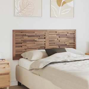 Vzglavje Namestitev na steno Naravna 140 cm Trden tikov les