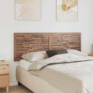 Vzglavje Namestitev na steno Naravna 160 cm Trden tikov les
