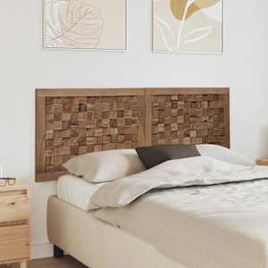 Vzglavje Namestitev na steno Naravna 140 cm Trden tikov les