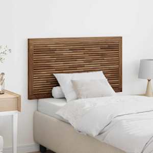 Vzglavje Namestitev na steno Naravna 100 cm Trden tikov les