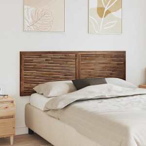 Vzglavje Namestitev na steno Naravna 160 cm Trden tikov les