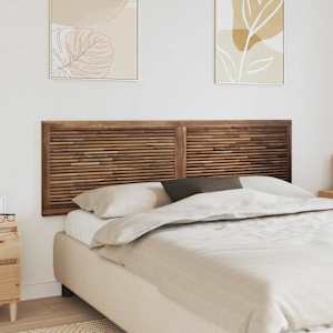 Vzglavje Namestitev na steno Naravna 180 cm Trden tikov les