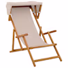 vidaXL Deck Chair 3 positsioon Tugev Eukal&uuml;pti Puit Beež