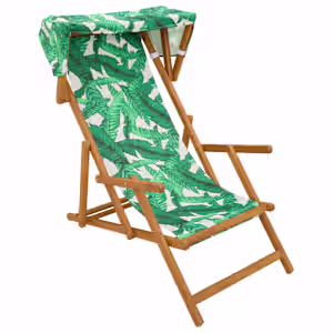 vidaXL Deck Chair 3 positsioon Tugev Eukal&uuml;pti Puit Lehe muster