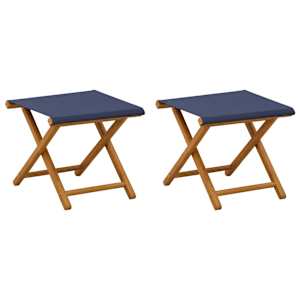 vidaXL Deck Chair 2 pcs Tugev Eukal&uuml;pti Puit Sinine