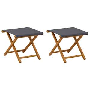vidaXL Deck Chair 2 pcs Tugev Eukal&uuml;pti Puit Hall