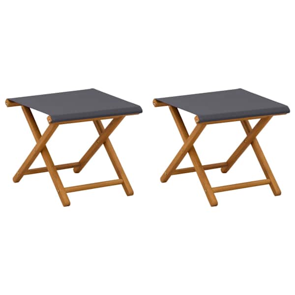 vidaXL Deck Chair 2 pcs Tugev Eukal&uuml;pti Puit Hall
