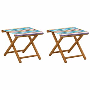 vidaXL Deck Chair 2 pcs Tugev Eukal&uuml;pti Puit Mitmev&auml;rviline
