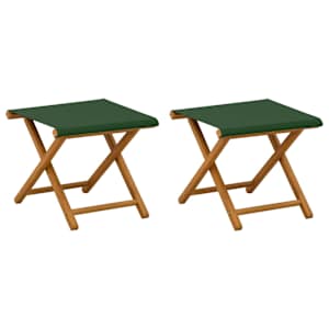 vidaXL Deck Chair 2 pcs Tugev Eukal&uuml;pti Puit Roheline