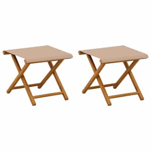 vidaXL Deck Chair 2 tk Tugev Eukal&uuml;pti Puit Pruunikashall
