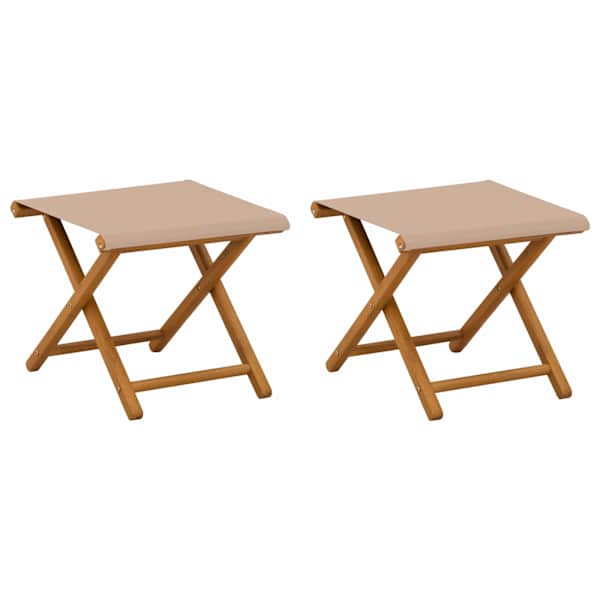 vidaXL Deck Chair 2 tk Tugev Eukal&uuml;pti Puit Pruunikashall