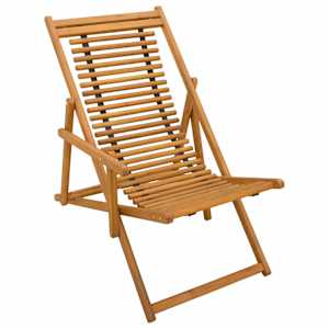 vidaXL Deck Chair 3 positsioon Tugev Eukal&uuml;pti Puit Naturaalne