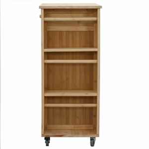 Kuchyňský vozík s koly Přírodní 47,5 x 36 x 83 cm Bambus - obrázek 5