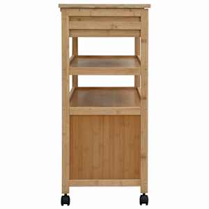 Kuchyňský vozík s koly Přírodní 59,5 x 36 x 82 cm Bambus - obrázek 6