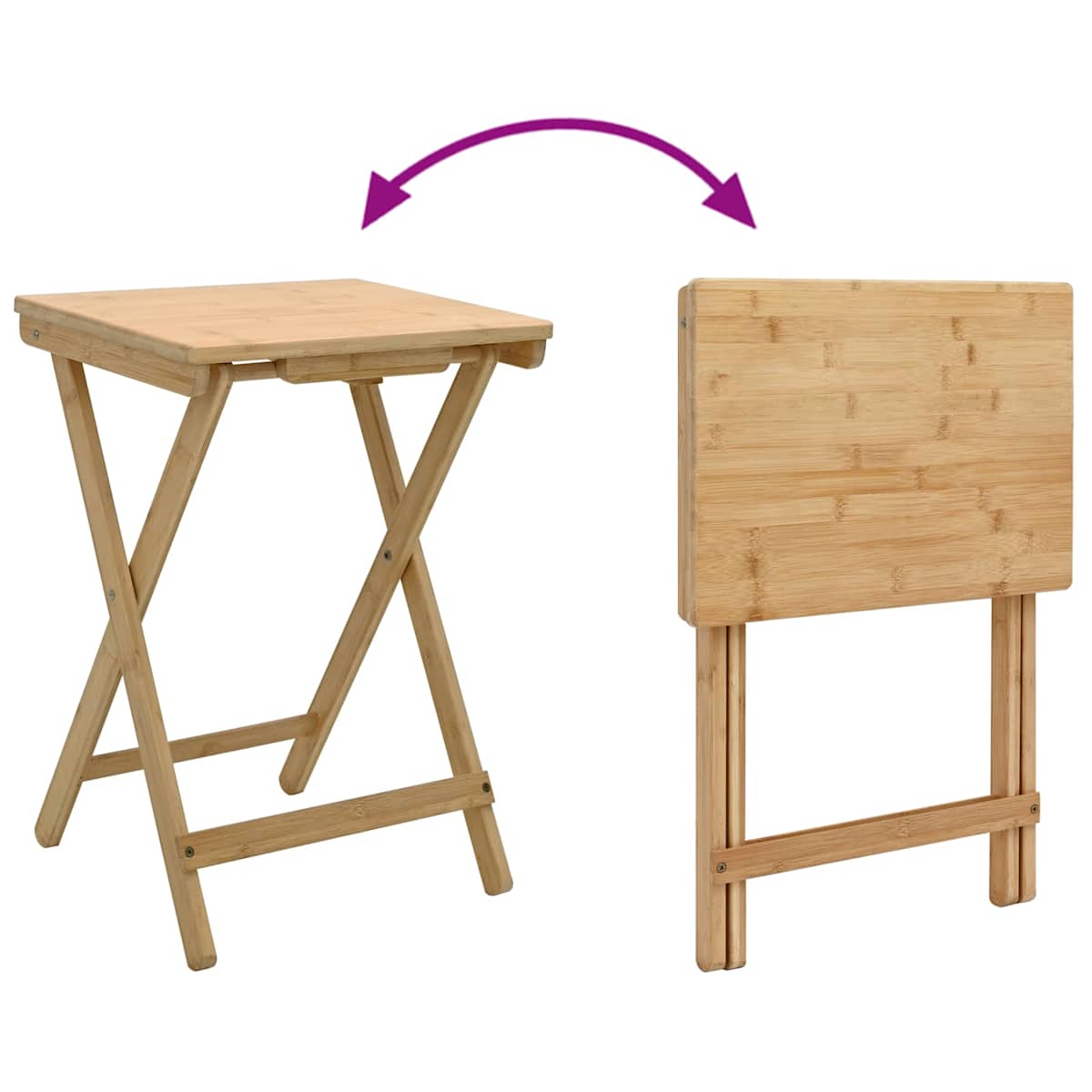 Køkken Tabel Naturfarvet 40 x 30 x 53,5 cm Bambus - Billede 11