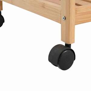 Kuchyňský vozík s koly Přírodní 46 x 38 x 76 cm Bambus - obrázek 7