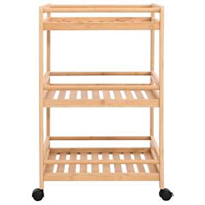 Kuchyňský vozík s koly Přírodní 46 x 38 x 76 cm Bambus - obrázek 4