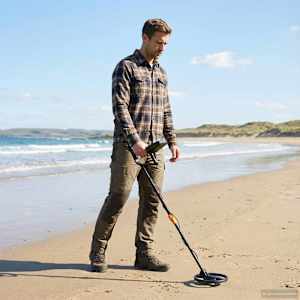 Metalni detektor z LCD zaslonom 3 modeli 19 cm tuljava Črna