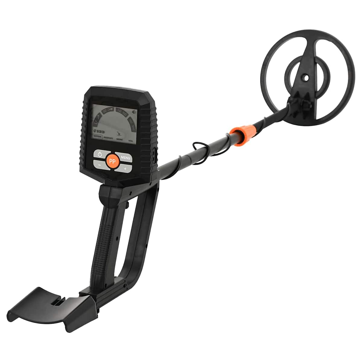 Metal detektor med LCD-display 3 modeller 19 cm spole Sort - Billede 2