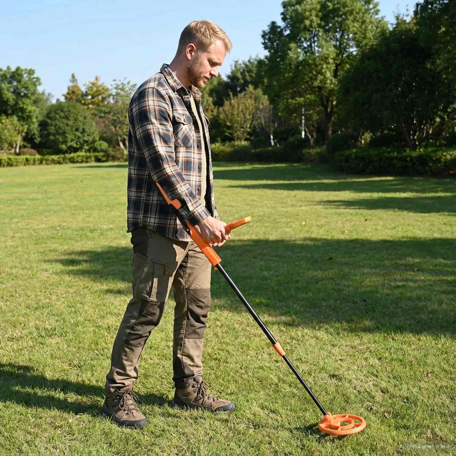 vidaXL Detector de Metal cu Display LCD 2 Modeluri 19 cm Bobină Galben