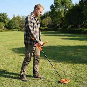 Detektor kovin z LCD zaslonom 2 modela 19 cm tuljava Rumena