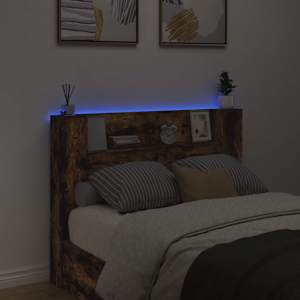 Úložné čelo postele s LED Kouřový dub Kompozitní dřevo - obrázek 4